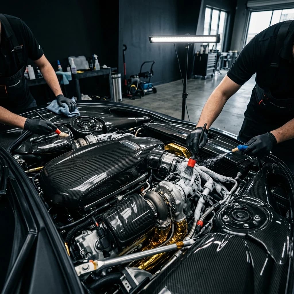 Motor Temizleme Arka Plan